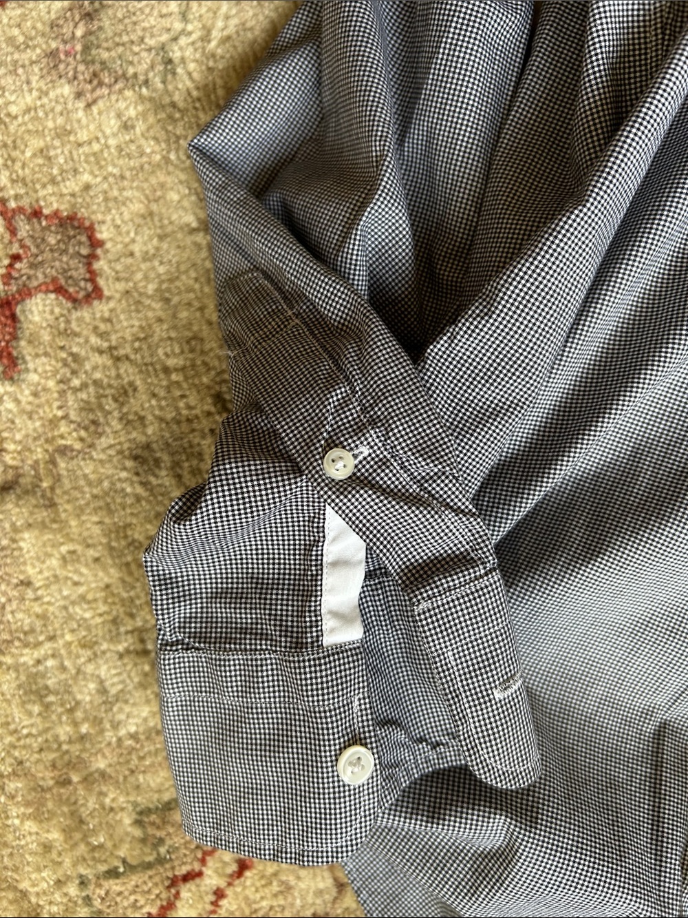 J. Crew Men’s Button-Down Ludow Shirt Micro Check Size Large - Picture 10 of 10